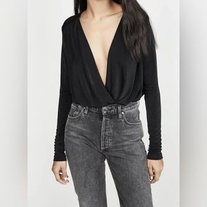 NEW Free People Turnt Bodysuit in black size medium